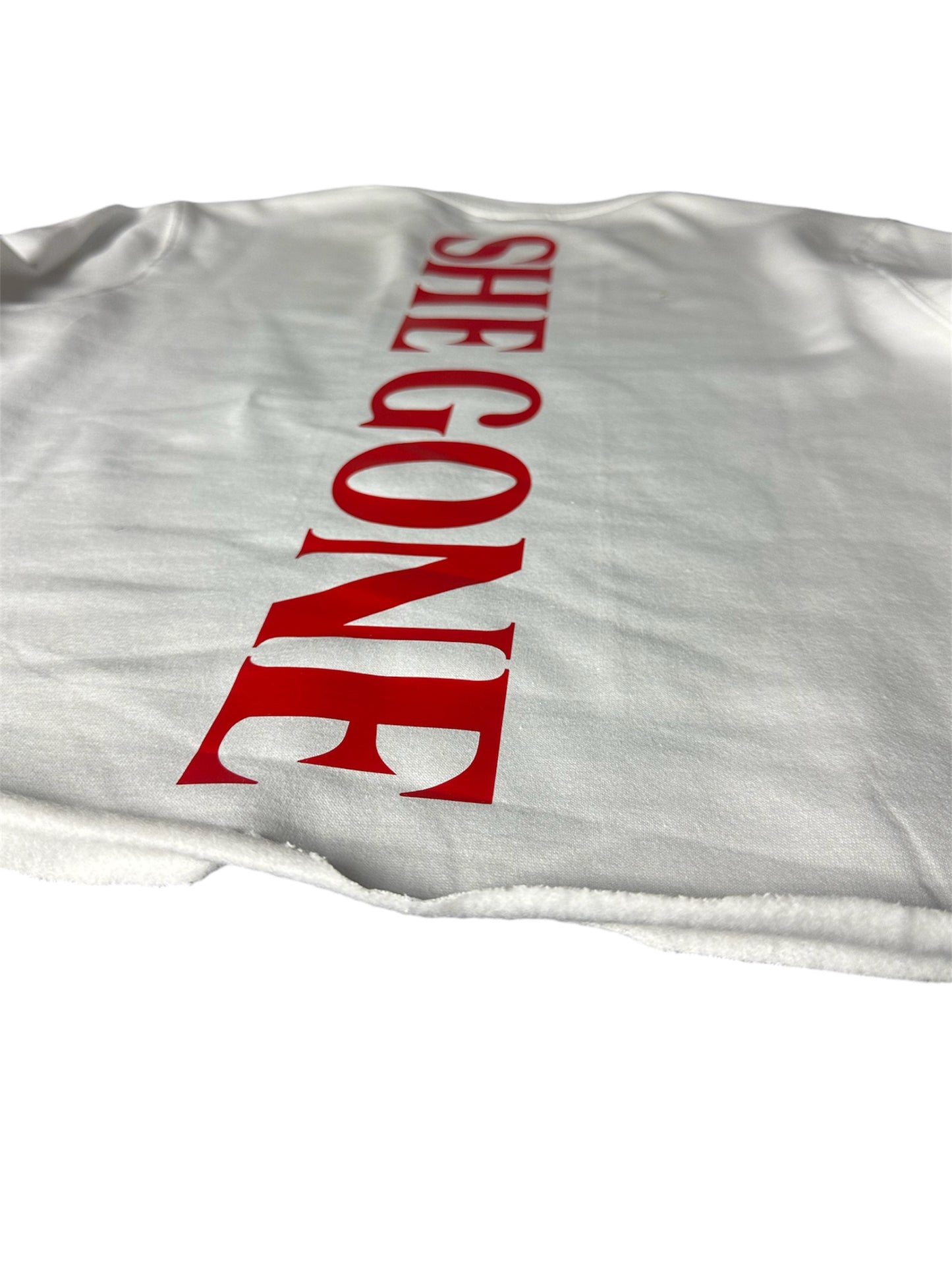 "She Gone" Box crop T-shirt