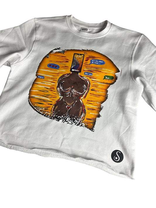 "She Gone" Box crop T-shirt