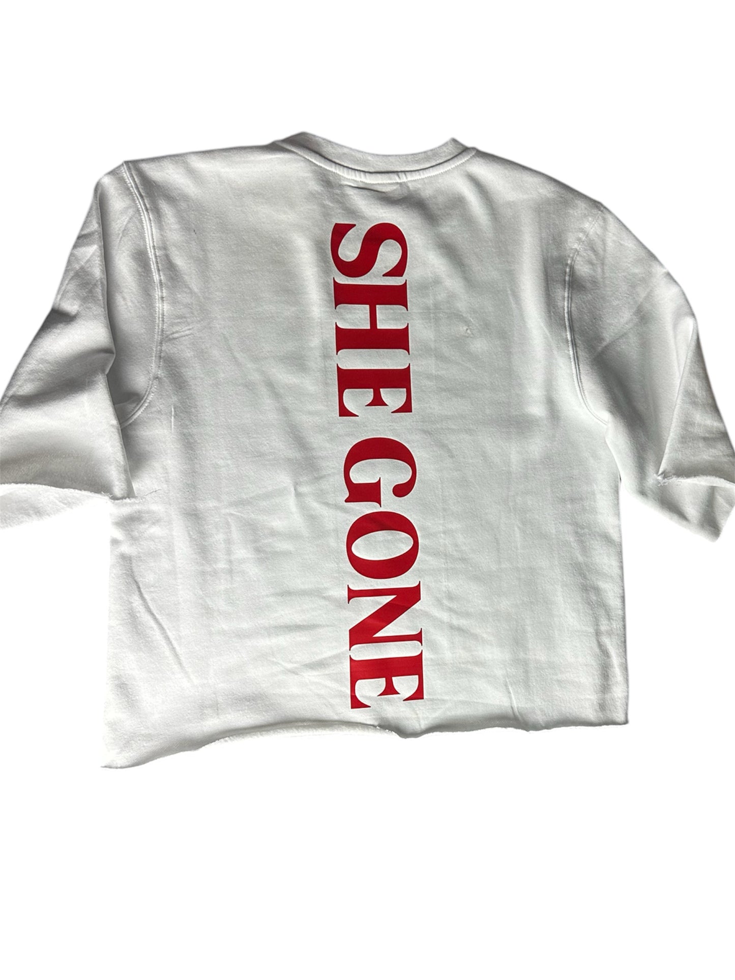 "She Gone" Box crop T-shirt